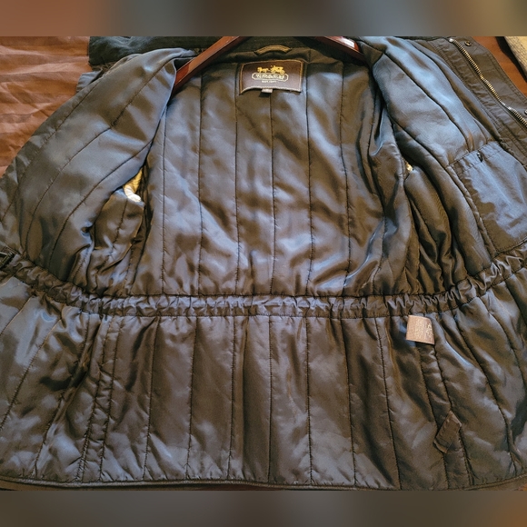 NWOT Coach Men's Jacket Coat W/ Hood Black Full Zipper XL - Picture 5 of 11